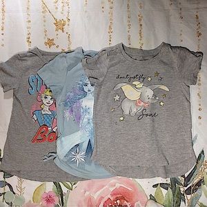 Disney Graphic T- Shirt’s for Kids Lot of 3